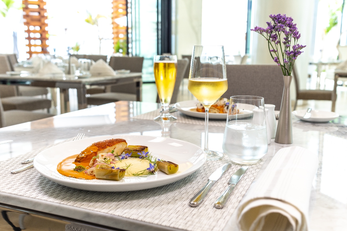 blanca blue restaurant gourmet dish