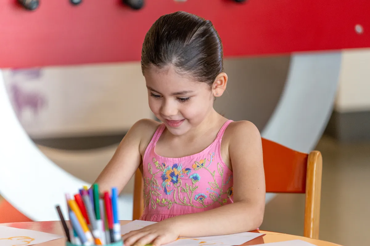 Girl at the Kids Club