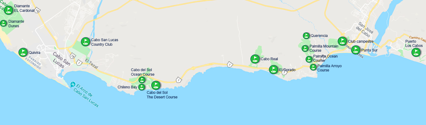 Map golf Los Cabos